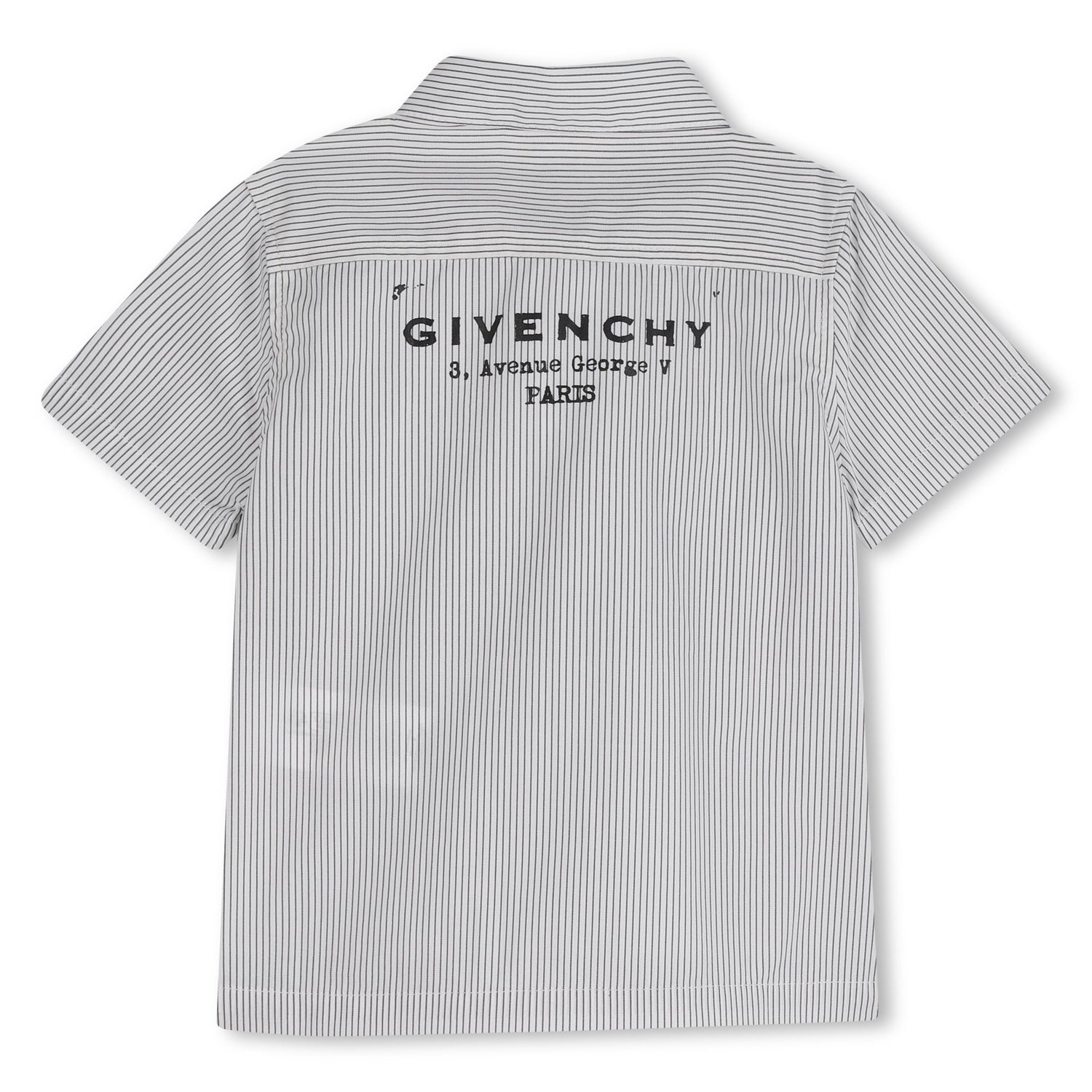 Striped Poplin Shirt and Shorts Set with Elasticated Waist Givenchy