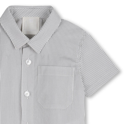 Striped Poplin Shirt and Shorts Set with Elasticated Waist Givenchy