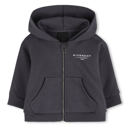 Zipped Fleece Hoodie Givenchy