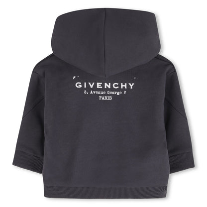 Zipped Fleece Hoodie Givenchy