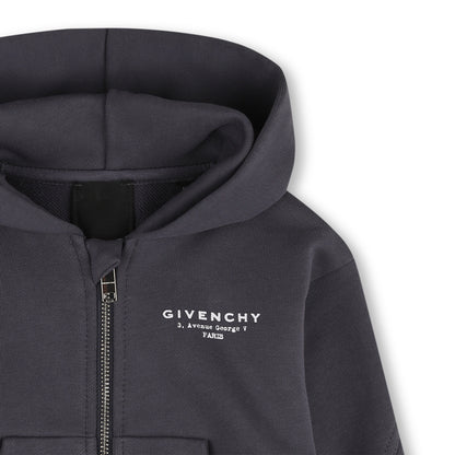 Zipped Fleece Hoodie Givenchy