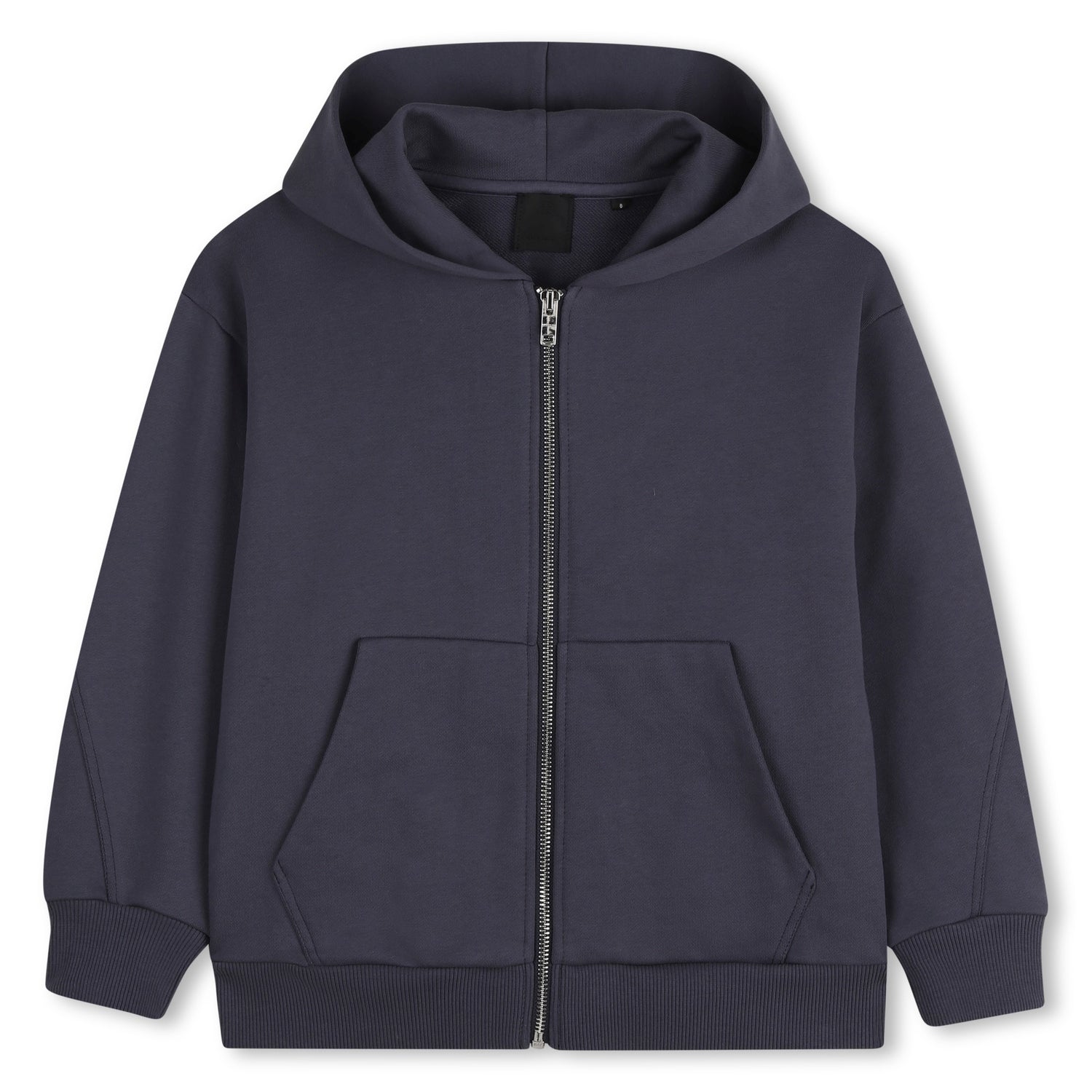 Zipped Fleece Hoodie with Embroidered Back Detail Givenchy