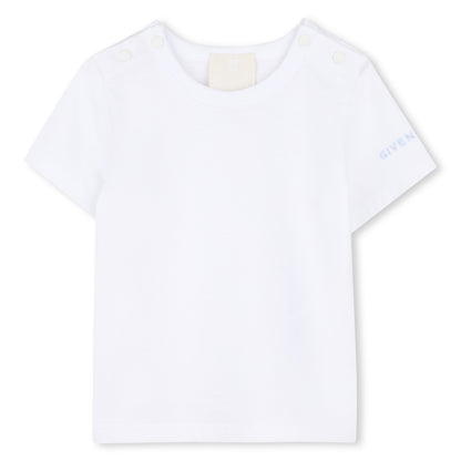 Cotton Tee &amp; Toile Overalls Set Givenchy