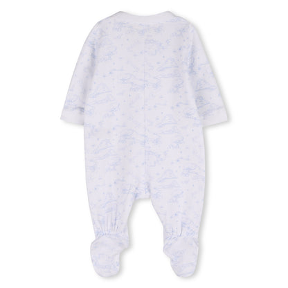 Cotton Interlock Pyjama Set with Toile de Jouy Print, Hat and Bib Givenchy