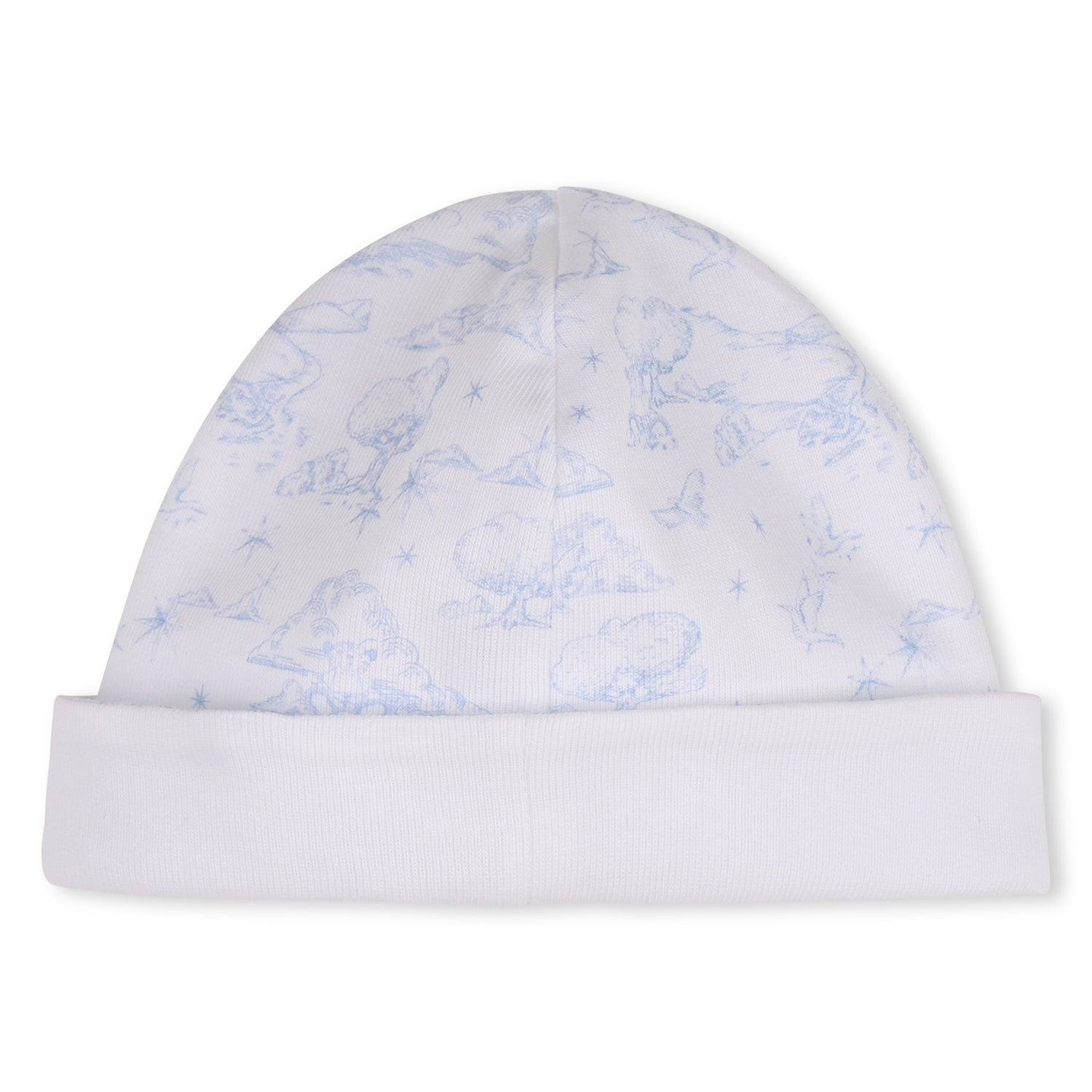 Cotton Interlock Pyjama Set with Toile de Jouy Print, Hat and Bib Givenchy