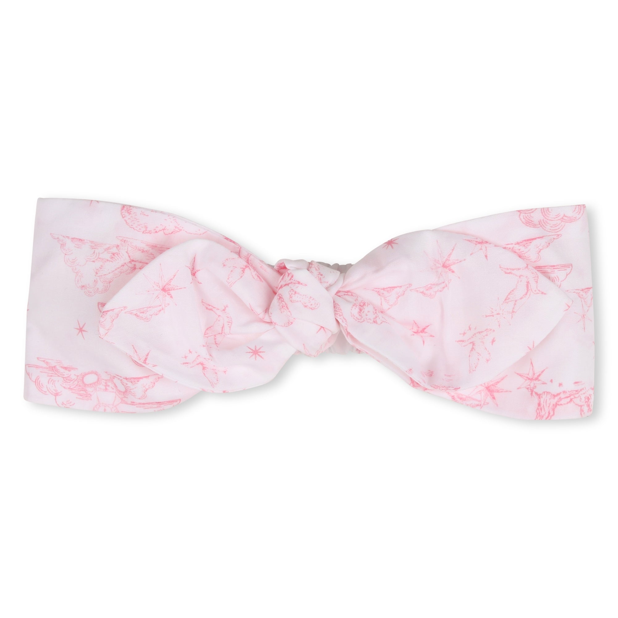 Cotton Tee Shirt and Poplin Overalls Set with Toile de Jouy Print and Headband Givenchy