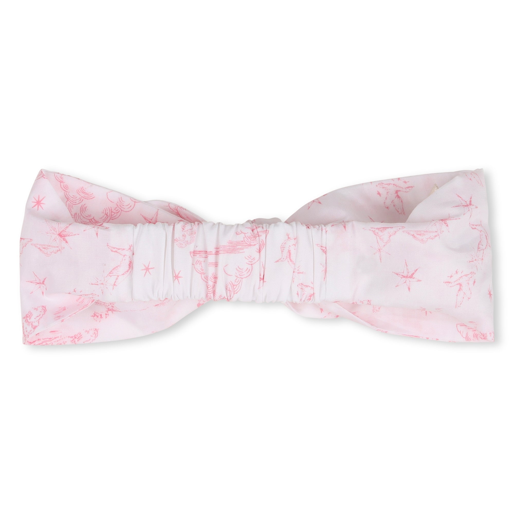 Cotton Tee Shirt and Poplin Overalls Set with Toile de Jouy Print and Headband Givenchy