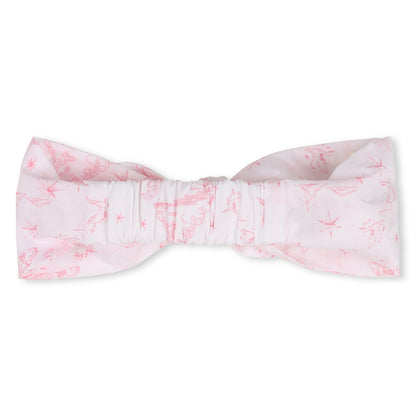 Cotton Tee Shirt and Poplin Overalls Set with Toile de Jouy Print and Headband Givenchy