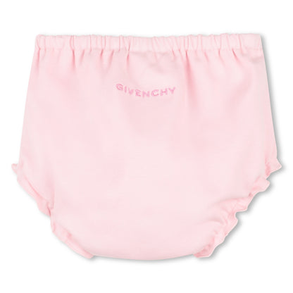 Cotton Dress, Bloomer &amp; Hat Set Givenchy