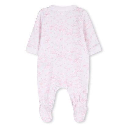Cotton Interlock Pyjama Set with Toile de Jouy Print, Hat and Bib Givenchy