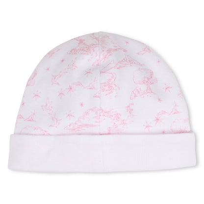 Cotton Interlock Pyjama Set with Toile de Jouy Print, Hat and Bib Givenchy