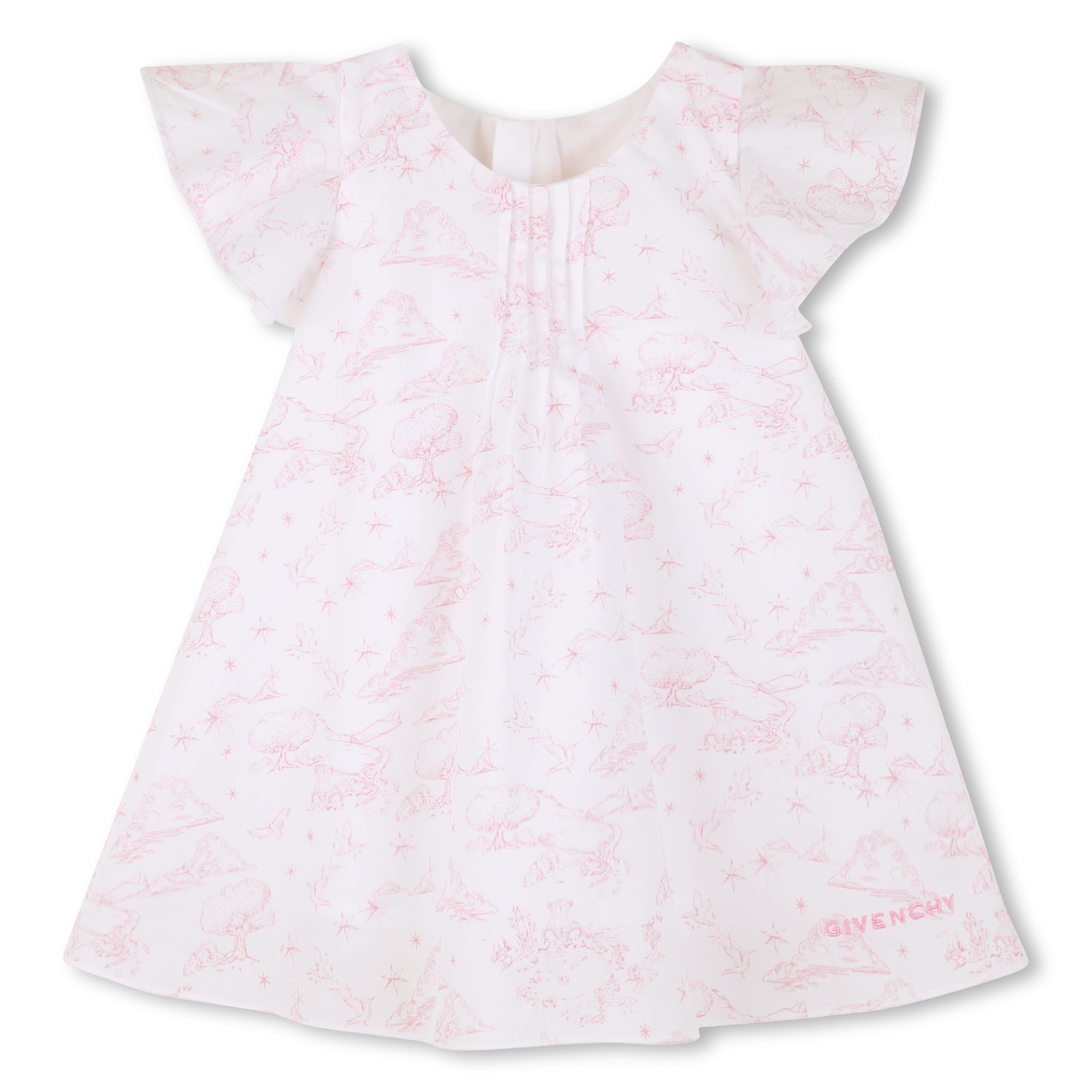 Cotton Poplin Dress and Bloomer Set with Toile de Jouy Print Givenchy
