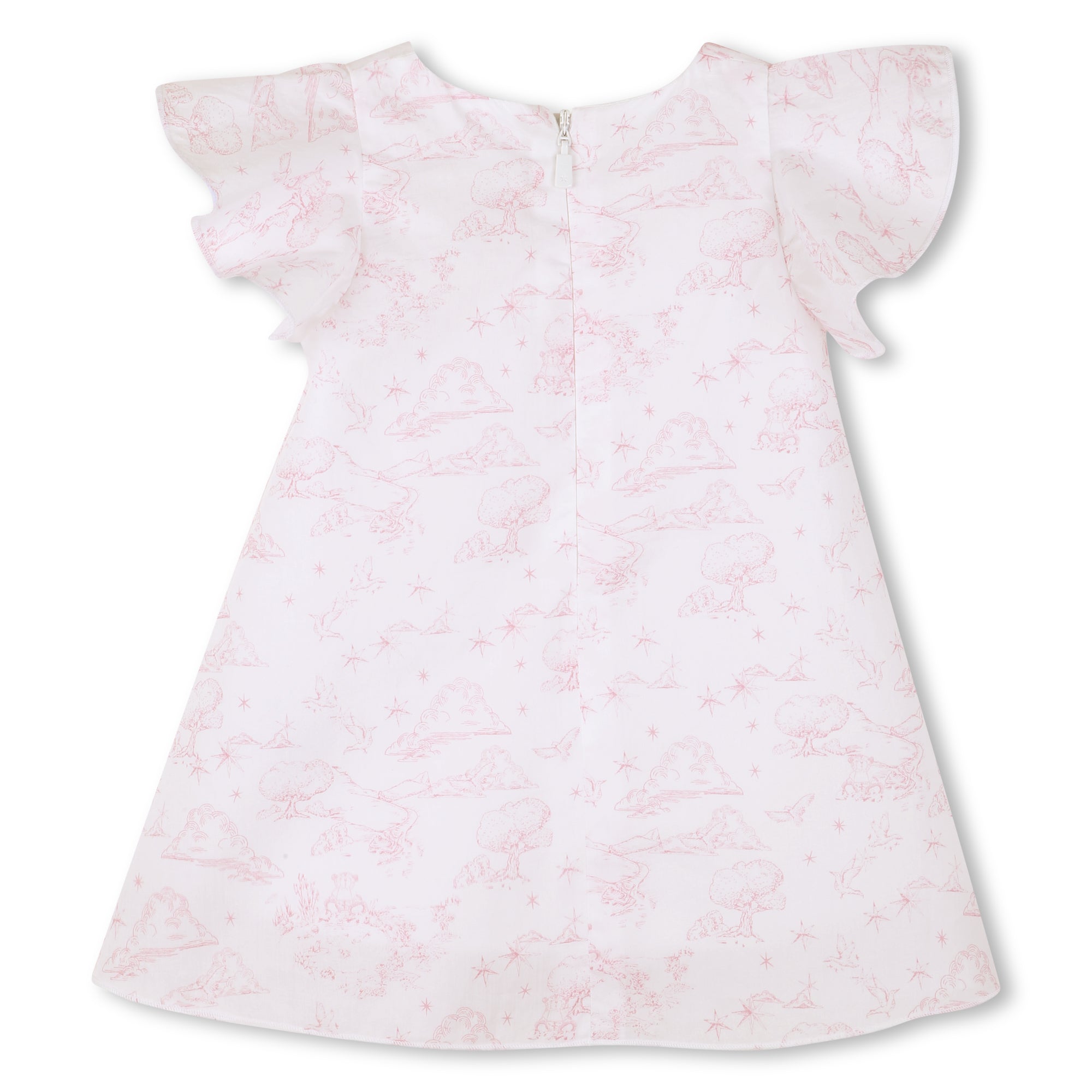 Cotton Poplin Dress and Bloomer Set with Toile de Jouy Print Givenchy