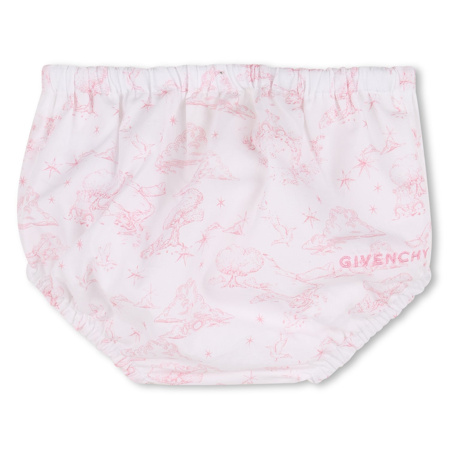 Cotton Poplin Dress and Bloomer Set with Toile de Jouy Print Givenchy