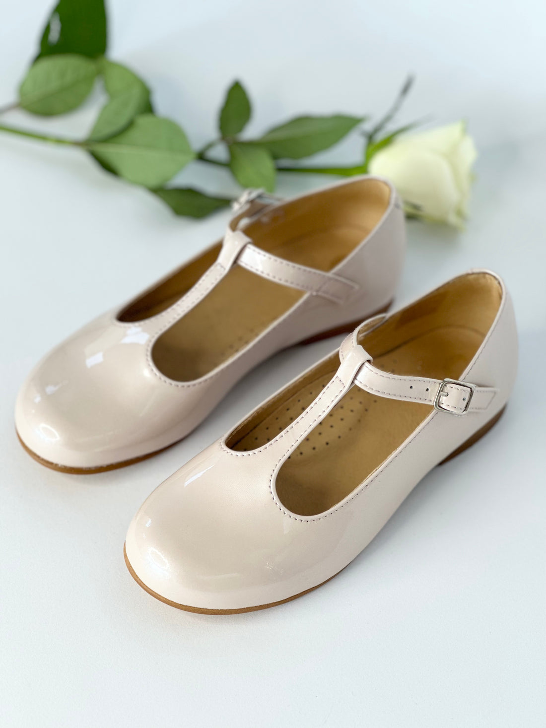 Pearl Pink T-Bar Mary Janes