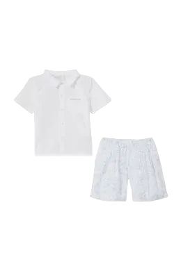 Cotton Logo-Pocket Two Piece Shorts Set Givenchy