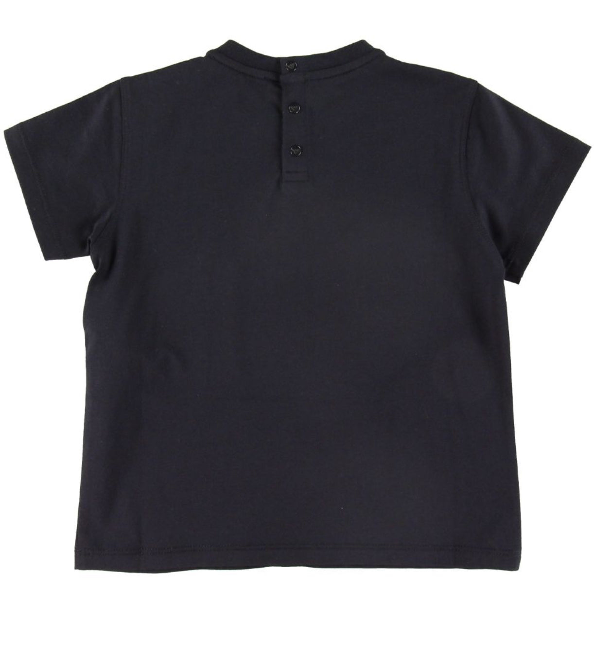 Navy T-Shirt With Grey Logo