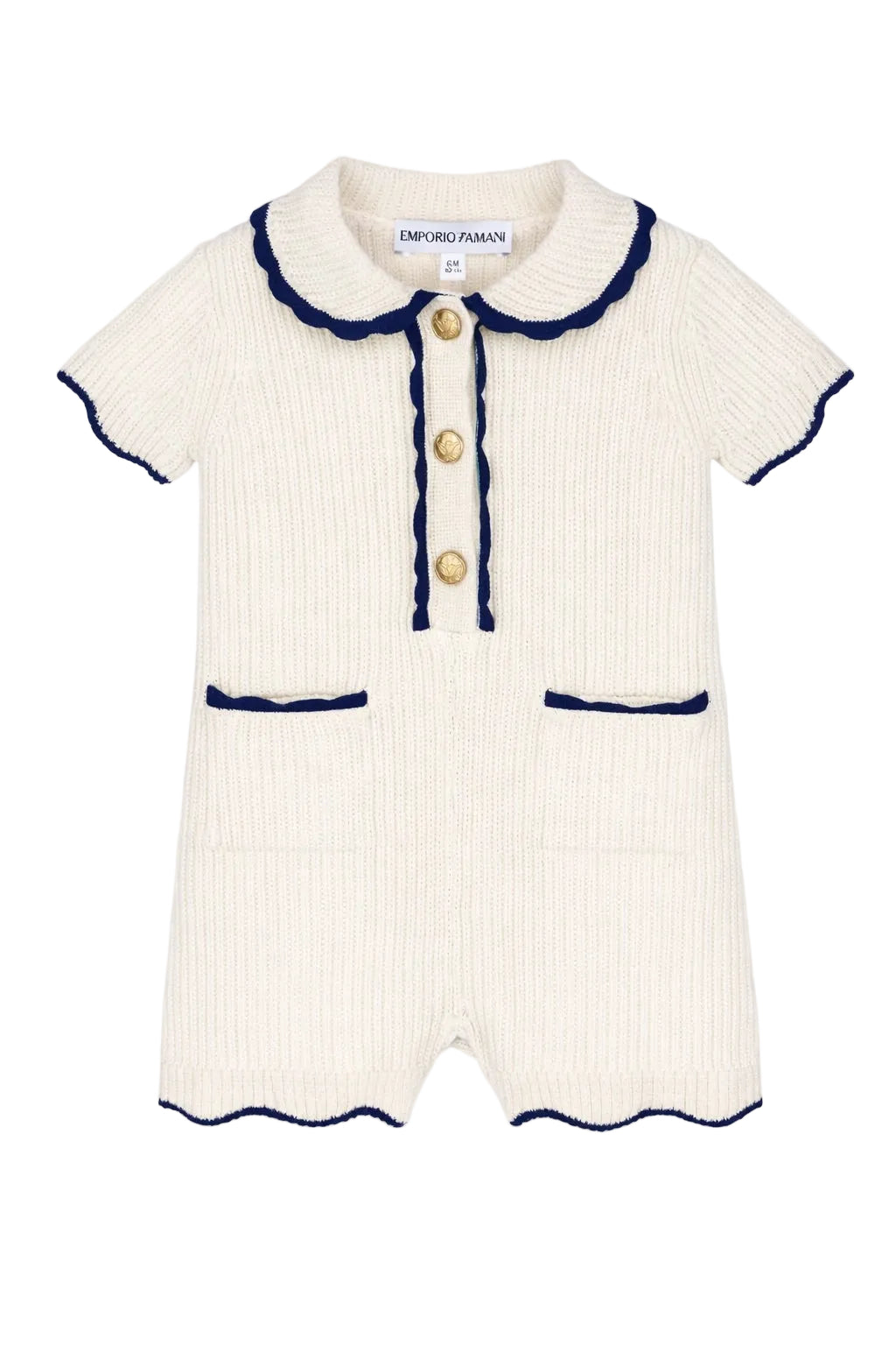 Ribbed Knit Jumpsuit Emporio Armani