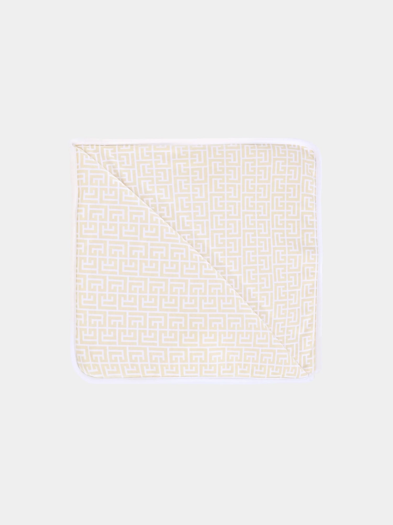 Monogram Jacquard Knit Baby Blanket