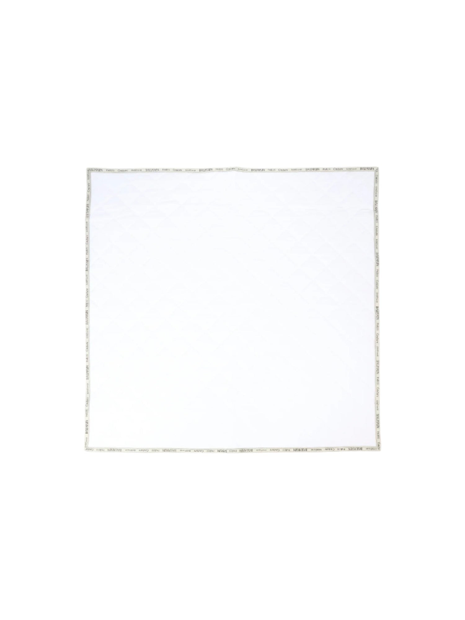 White square with a gold border on a white background
