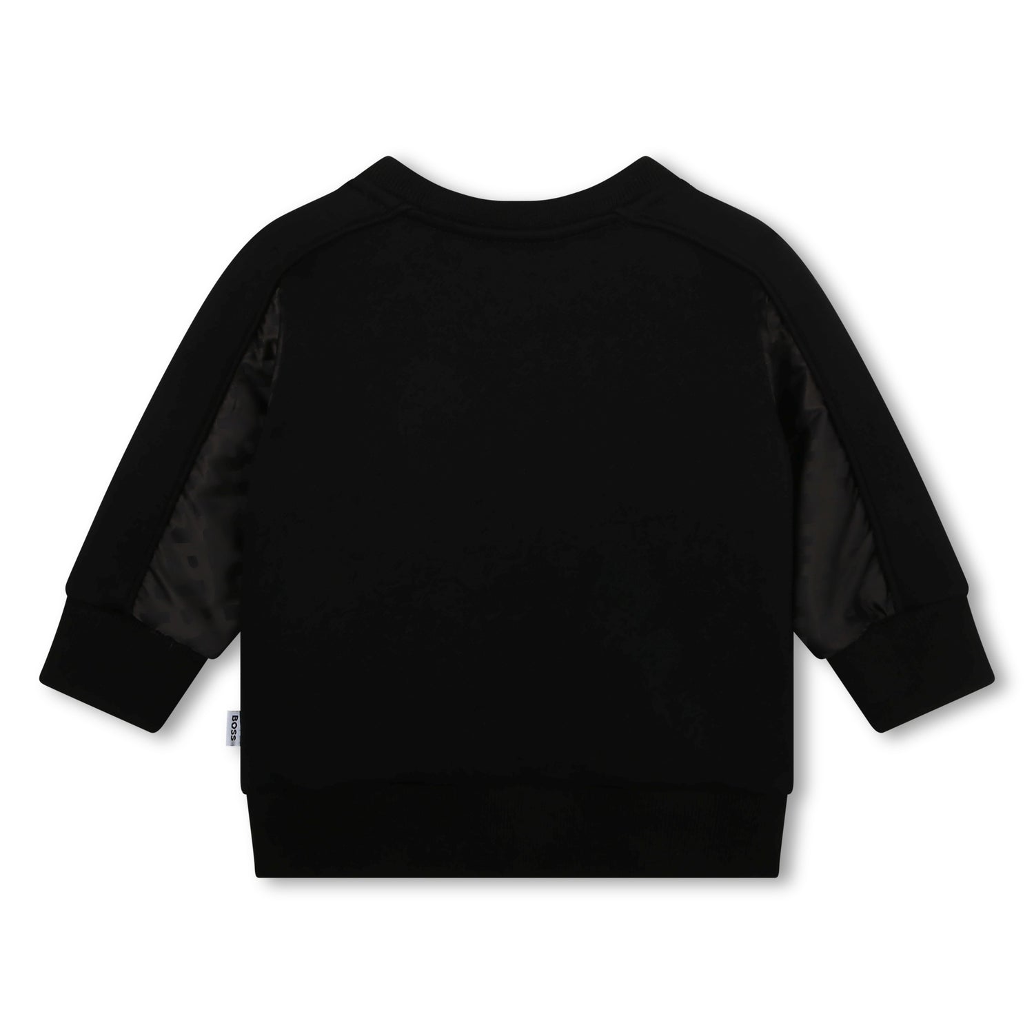 Two-Material Round-Neck Sweatshirt