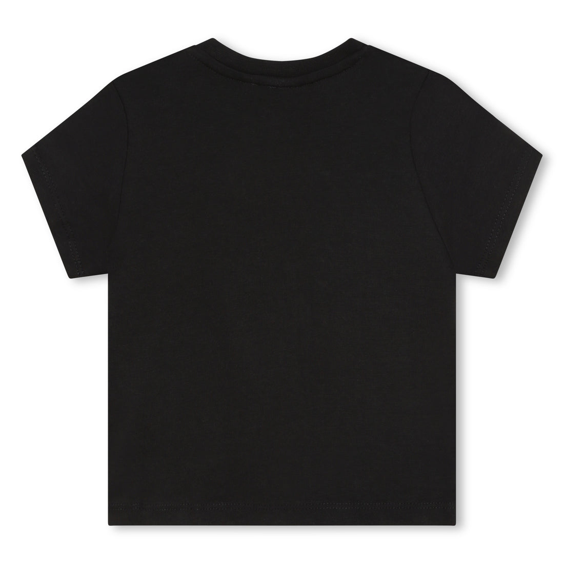 Cotton Jersey Short Sleeve T-Shirt with Shoulder Snap and Logo
