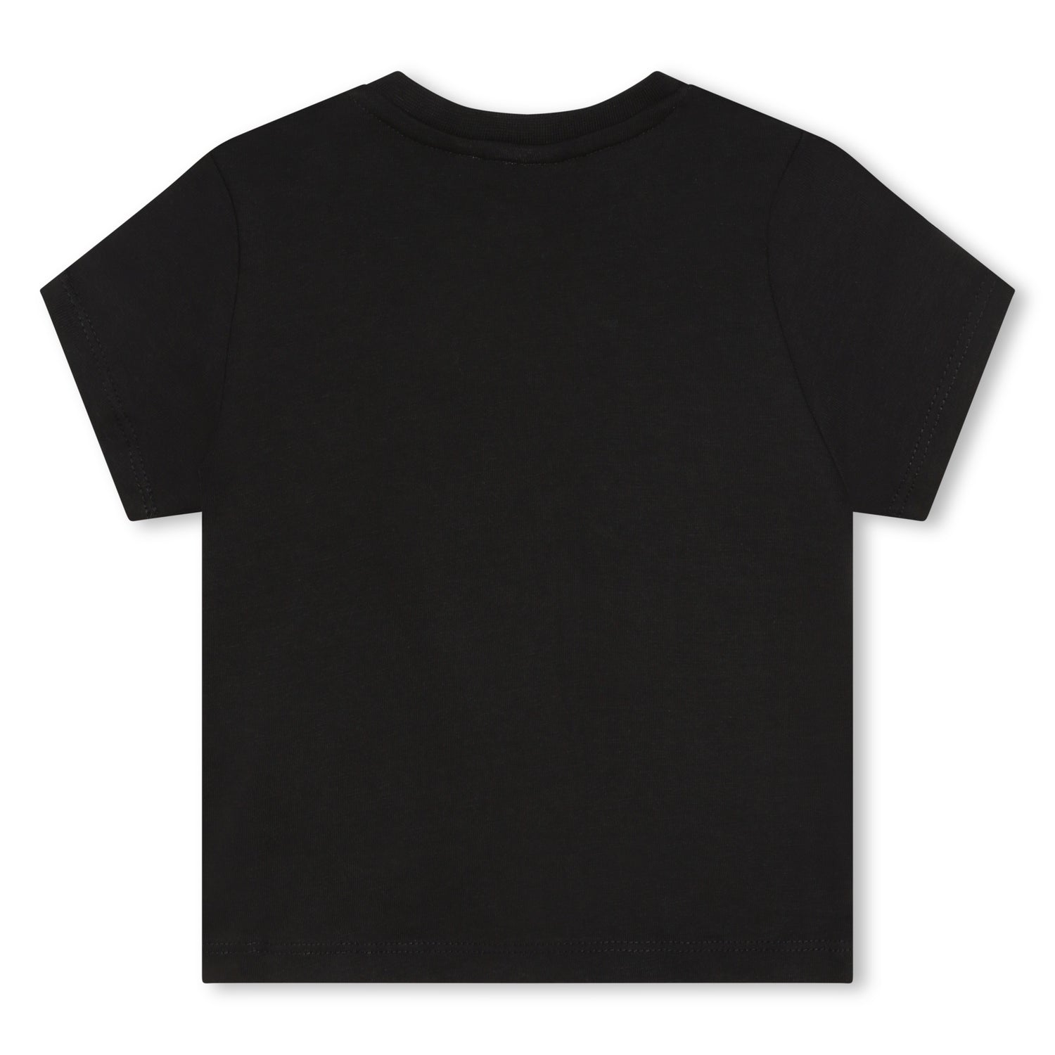 Cotton Jersey Short Sleeve T-Shirt with Shoulder Snap and Logo