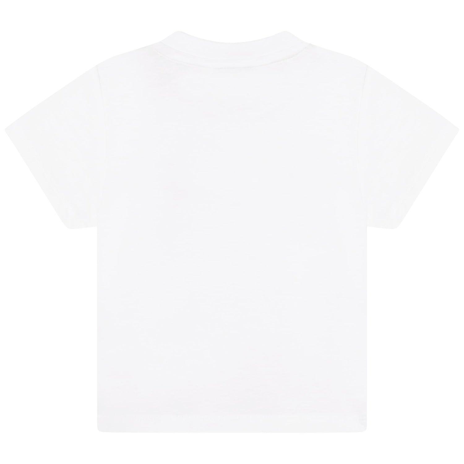 Cotton Jersey Short Sleeve T-Shirt with Shoulder Snap and Logo