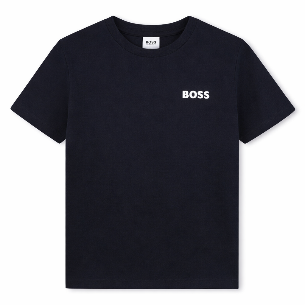Cotton Jersey Short Sleeve T Shirt Hugo Boss
