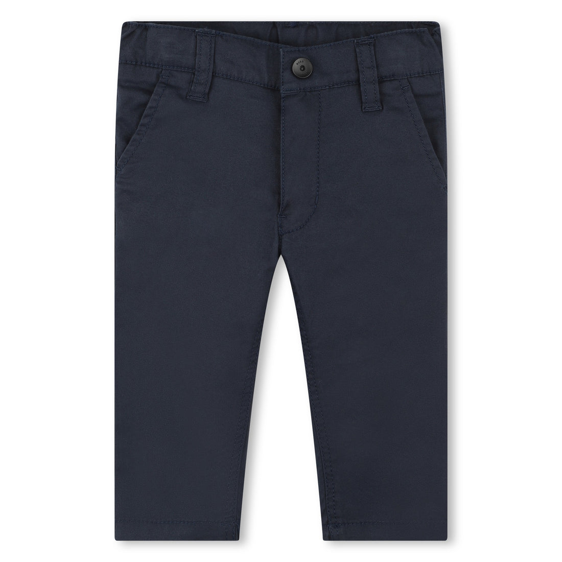 Hugo Boss Cotton-Elastane Twill Trousers with Adjustable Waistband | Schools Out