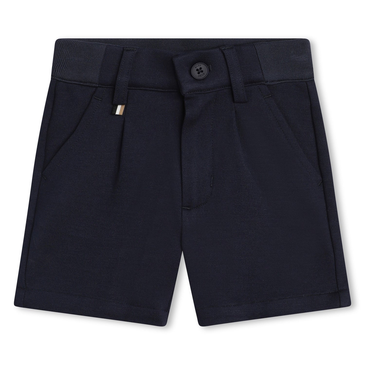 Hugo Boss Chain-Weave Viscose Blend Bermuda Shorts with Elasticated Waistband | Schools Out