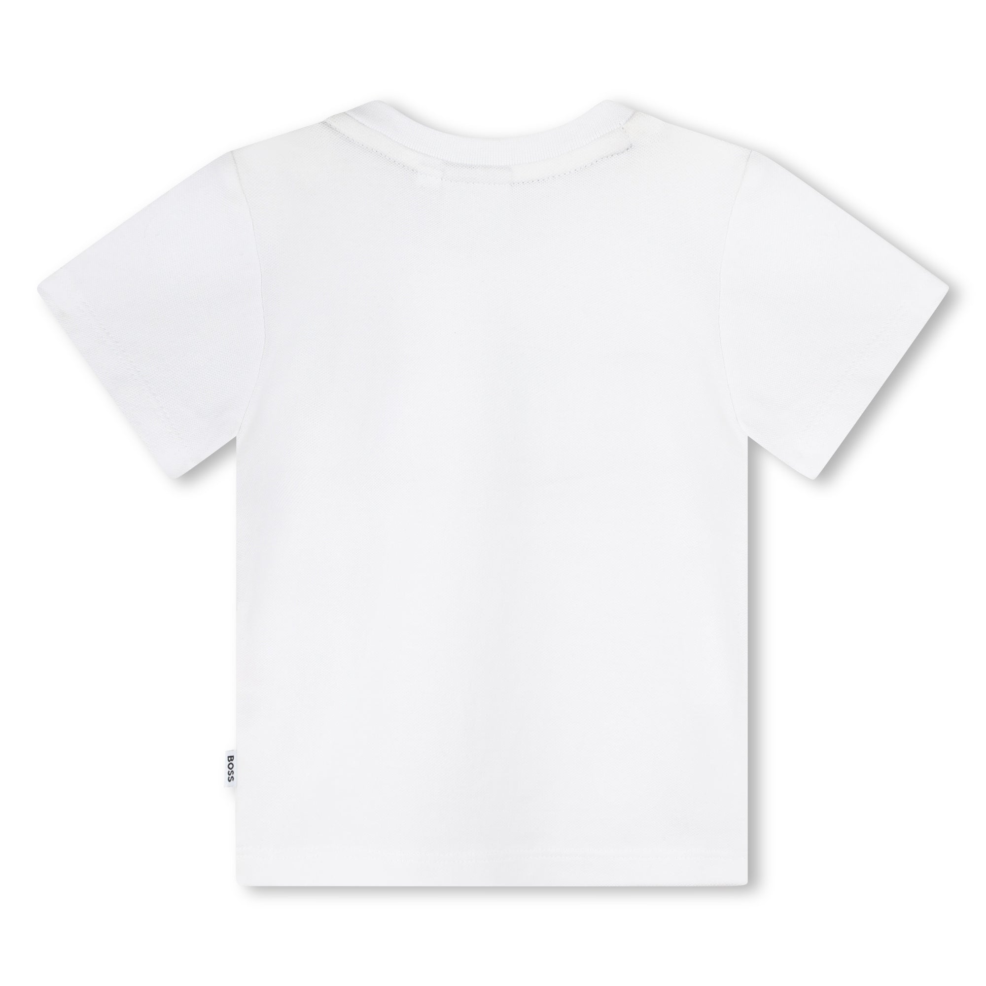 Hugo Boss Short Sleeve Cotton-Elastane Piqué Tee-Shirt with Embroidered Logo | Schools Out