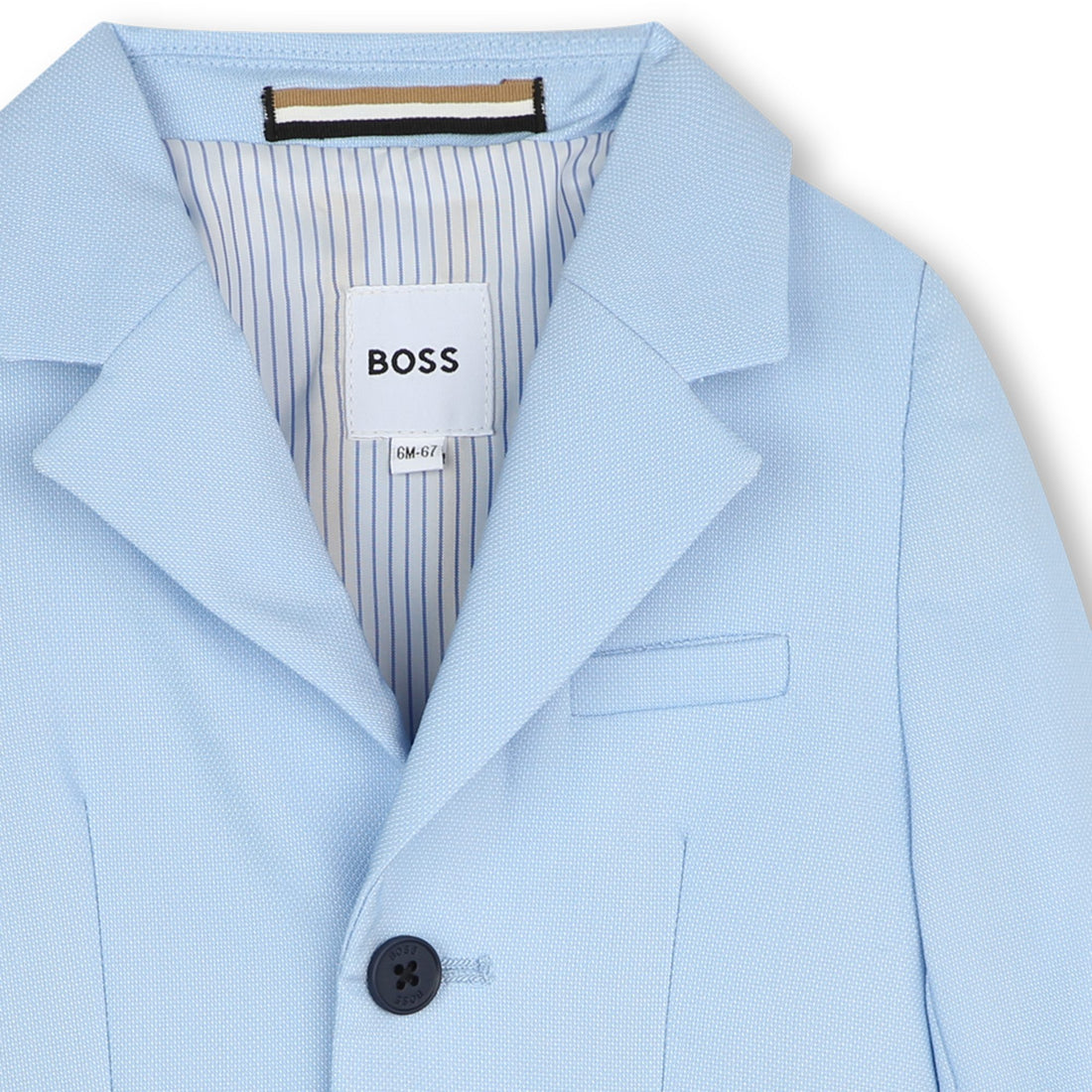 Hugo Boss Ceremony Suit Jacket with Buttoned Front Closure | Schools Out