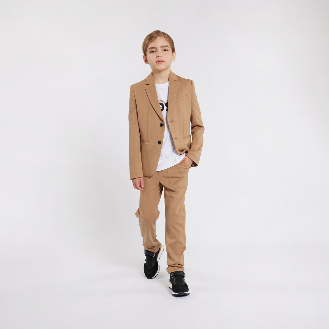 Hugo Boss Ceremony Suit Trousers in Milano Viscose Blend with Elasticated Waistband | Schools Out