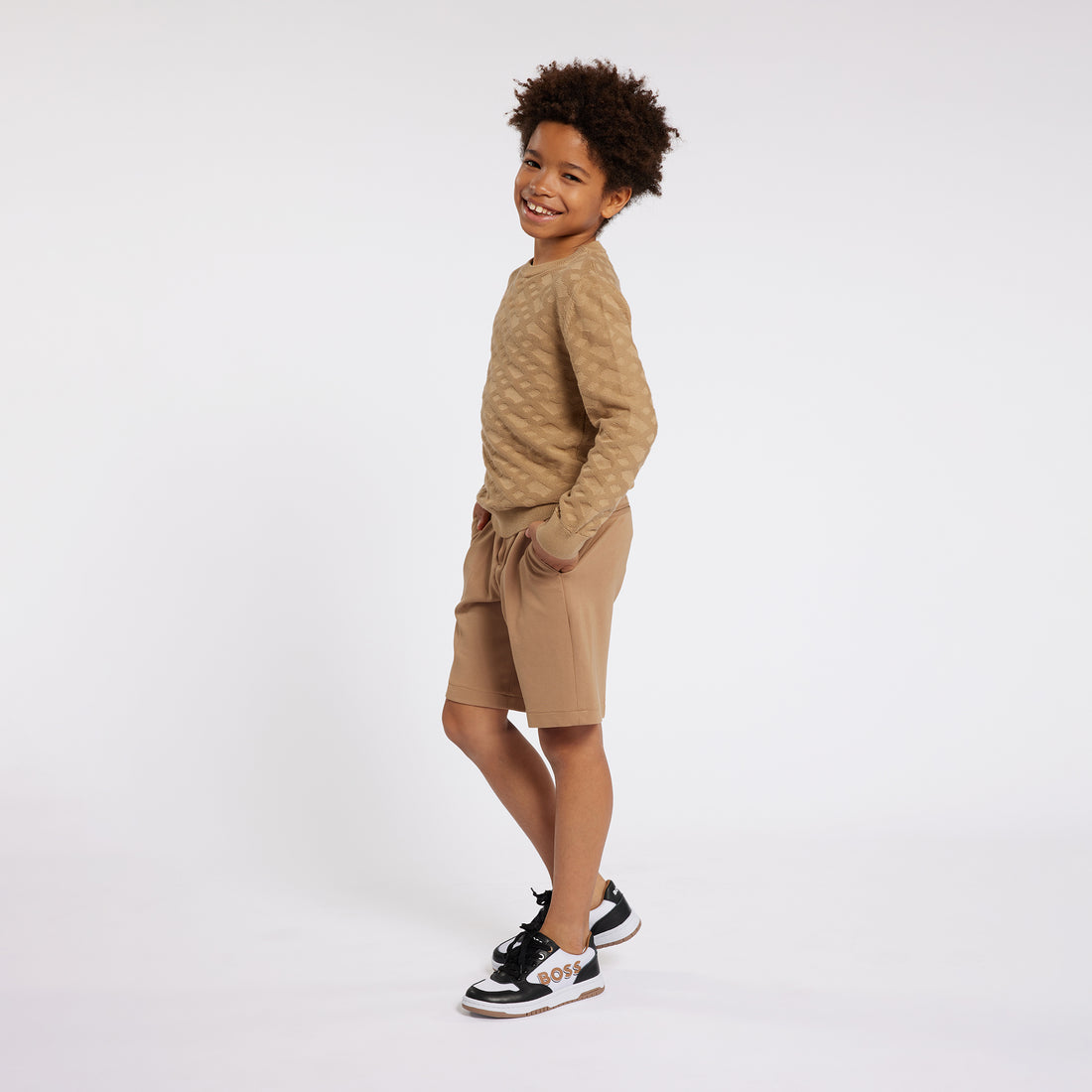 Hugo Boss Ceremony Bermuda Shorts with Elasticated Waistband and Iconic Label | Schools Out