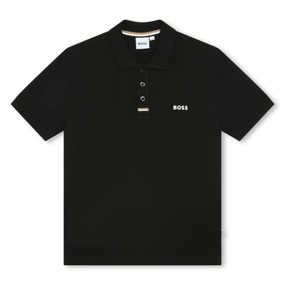 Hugo Boss Short Sleeve Polo with Iconic Braid Collar | Schools Out