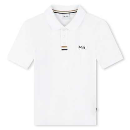 Hugo Boss Short Sleeve Polo with Iconic Braid Collar | Schools Out