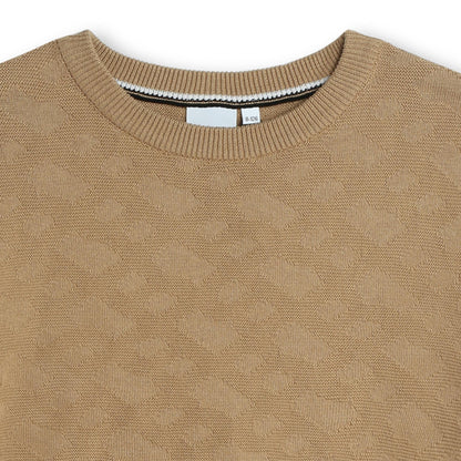 Cotton Knitted Jacquard Pullover