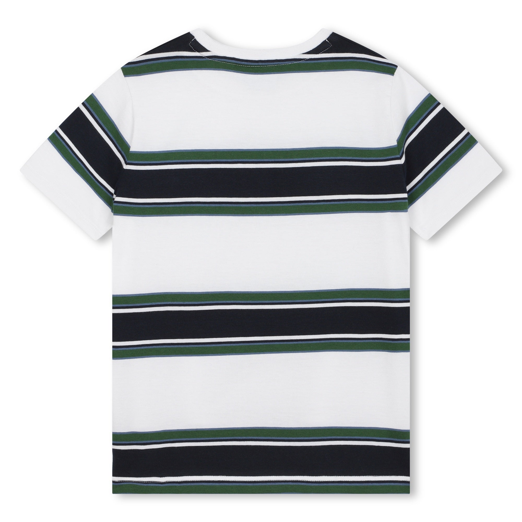 Striped Logo Cotton Tee