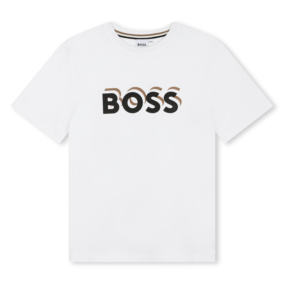 Cotton Embossed Logo Tee-Shirt