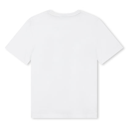 Hugo Boss Short Sleeve Cotton Tee-Shirt with Embossed Logo | Schools Out