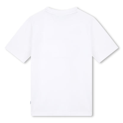 Hugo Boss Short Sleeve Piqué Cotton-Elastane Tee-Shirt with Contrast Piping | Schools Out