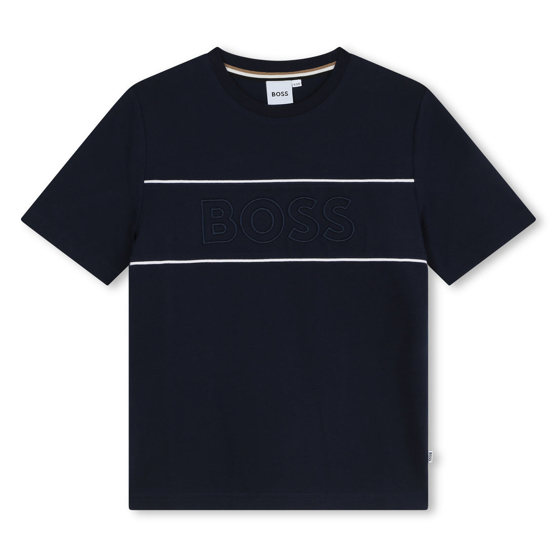 Hugo Boss Short Sleeve Piqué Cotton-Elastane Tee-Shirt with Contrast Piping | Schools Out