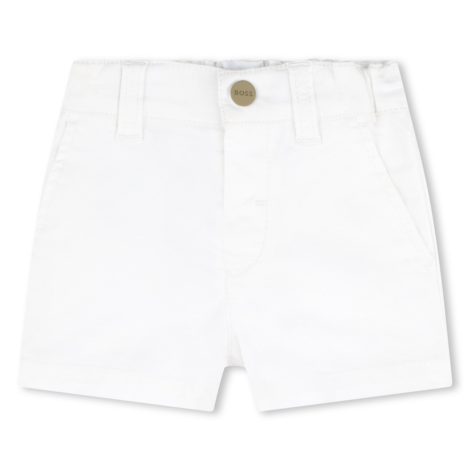 Hugo Boss Striped Cotton Twill Shorts and Tank Top Set with Embroidered Details | Schools Out