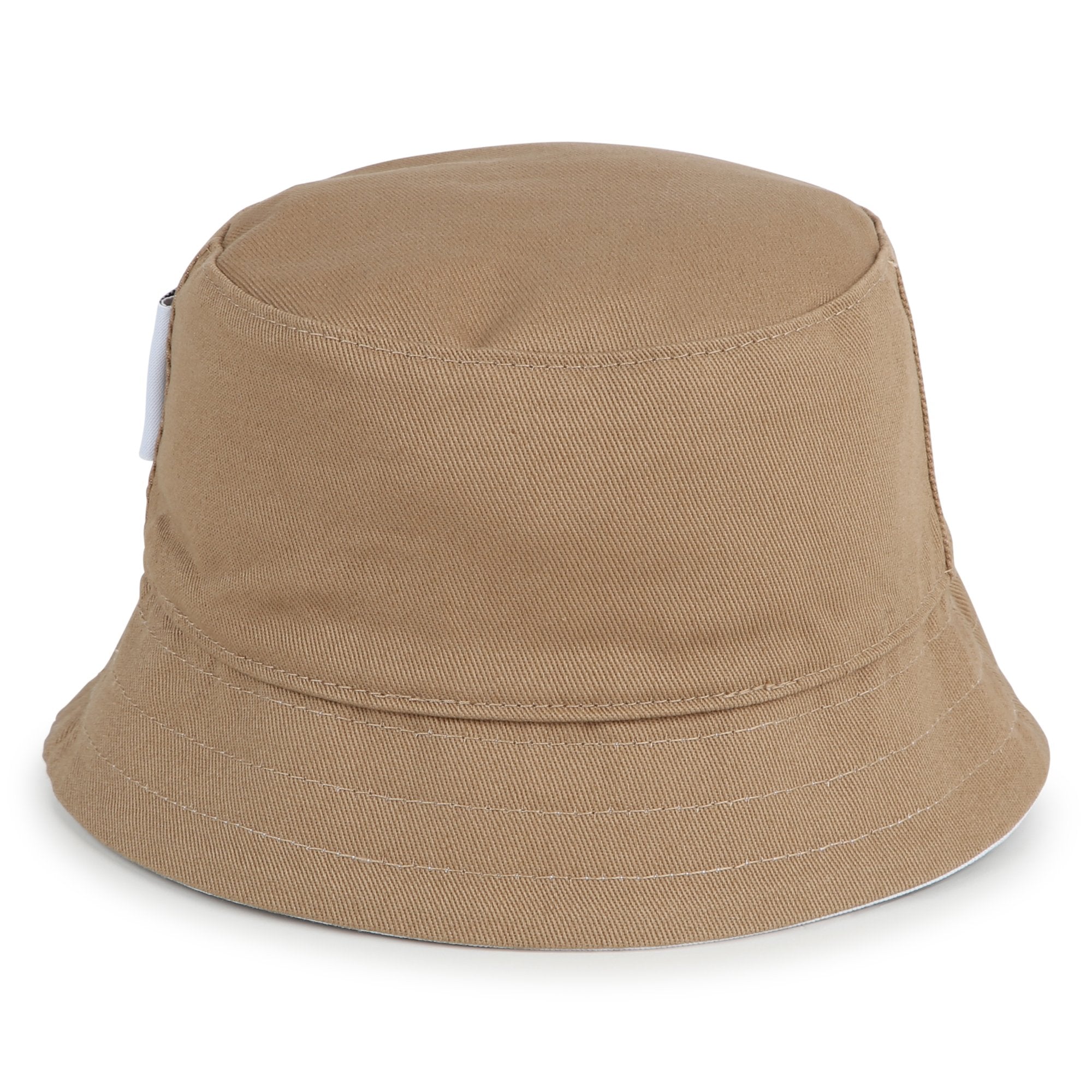 Hugo Boss Reversible Cotton Twill Bucket Hat with Tricolor Stripes | Schools Out