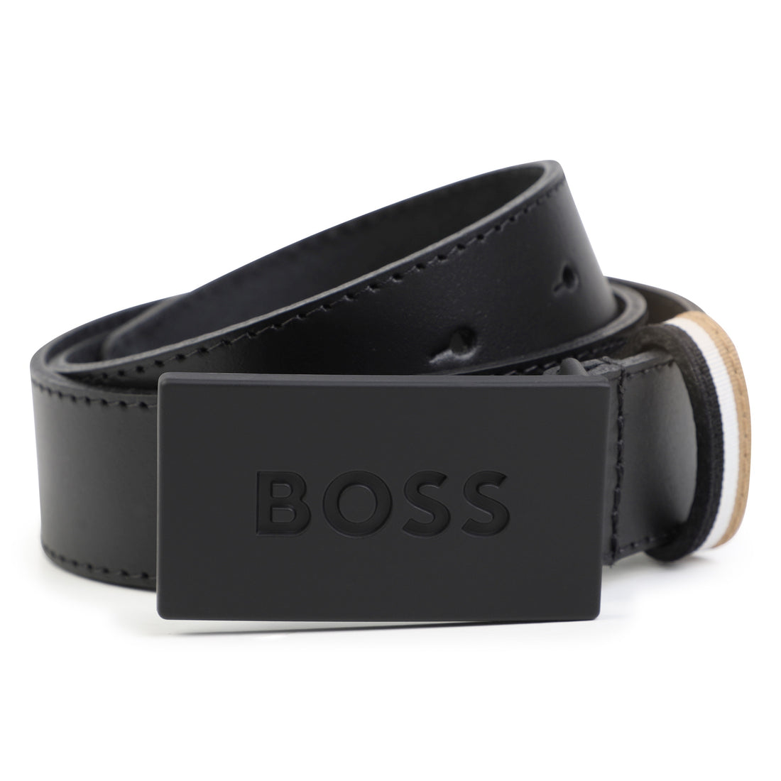 Leather Belt with Metal Buckle