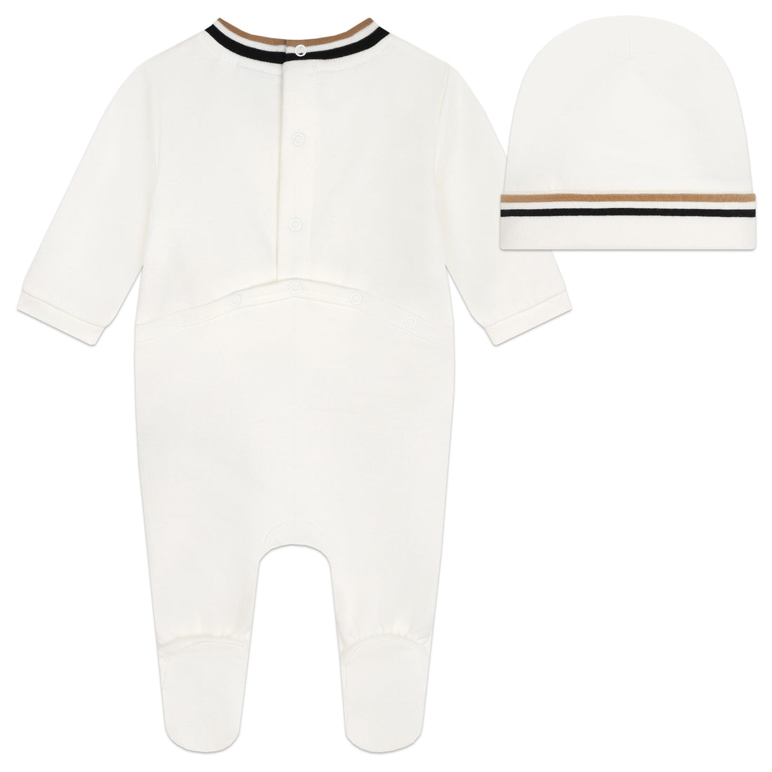 Offwhite Pyjamas & Hat Set with Red Panda