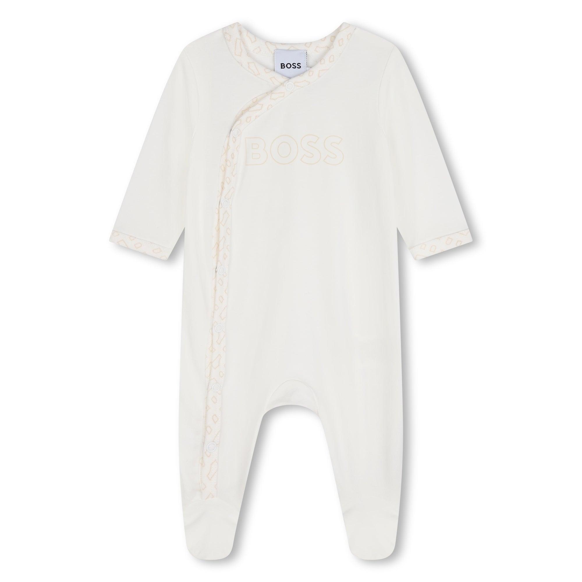 Offwhite Pyjama Set with Hat and Mittens