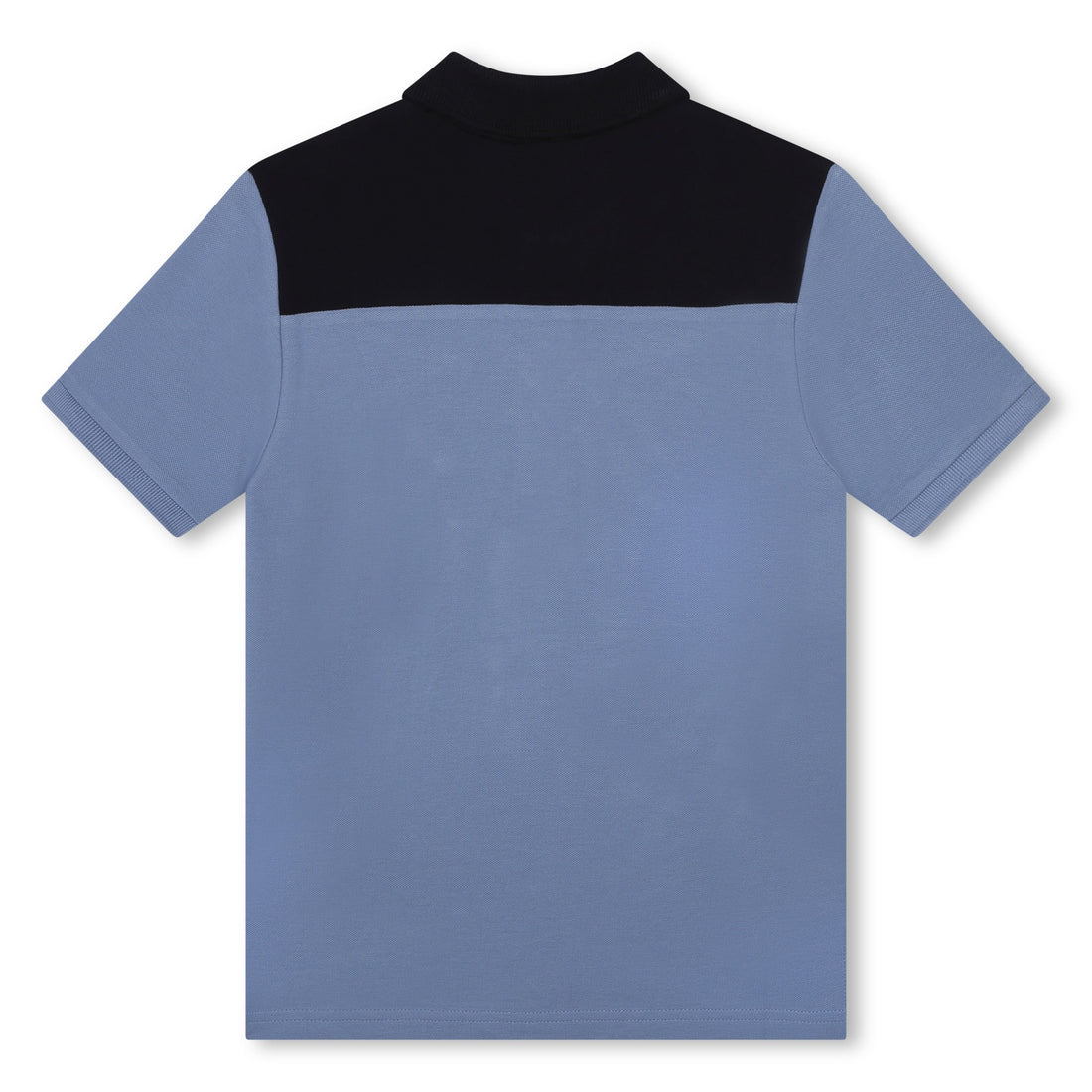 Medium Grey Colour Block Polo Shirt