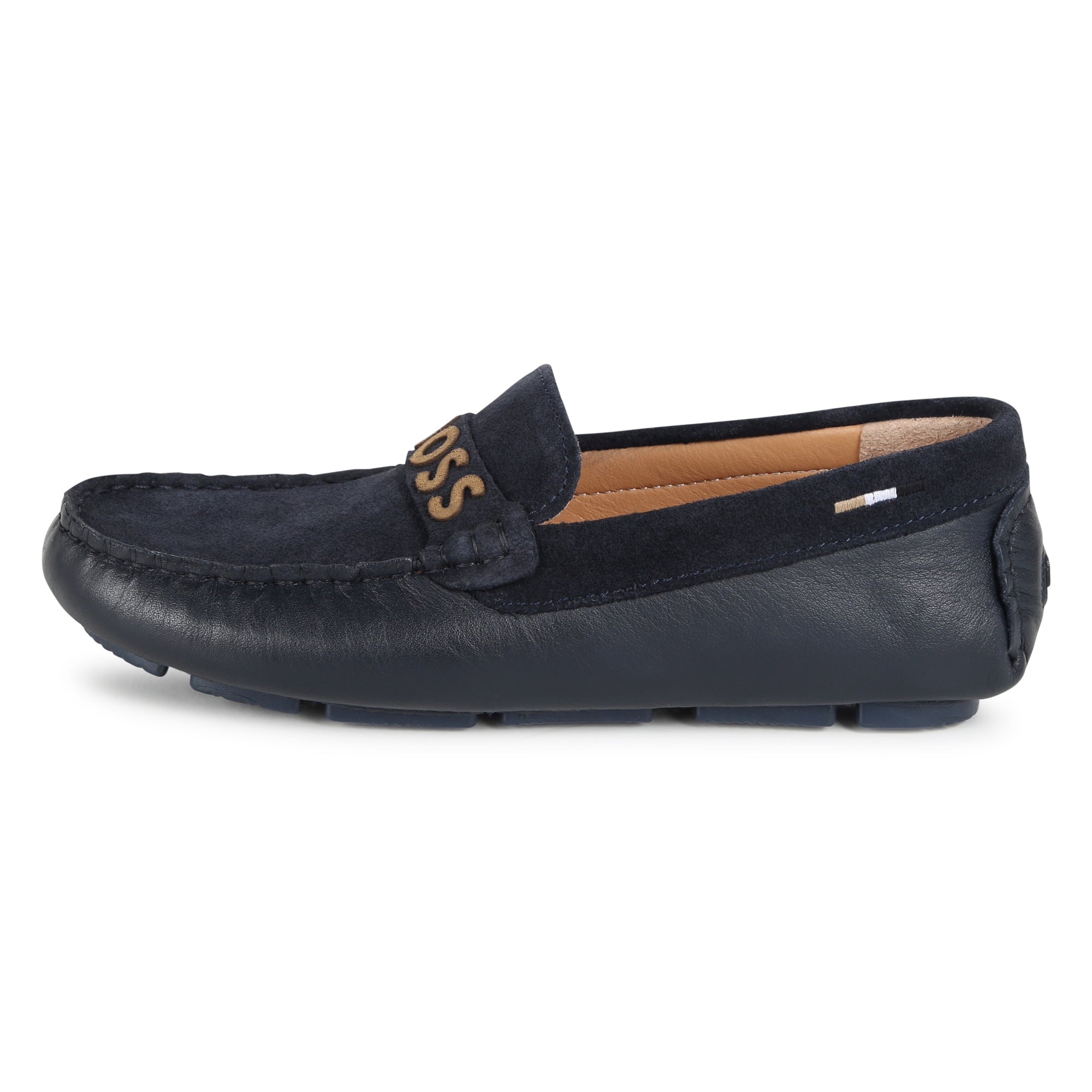 Navy Suede Loafers